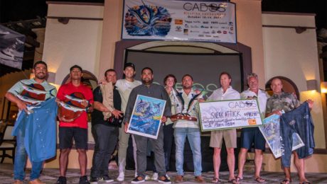 A fishing team at the Los Cabos Billfish Tournament